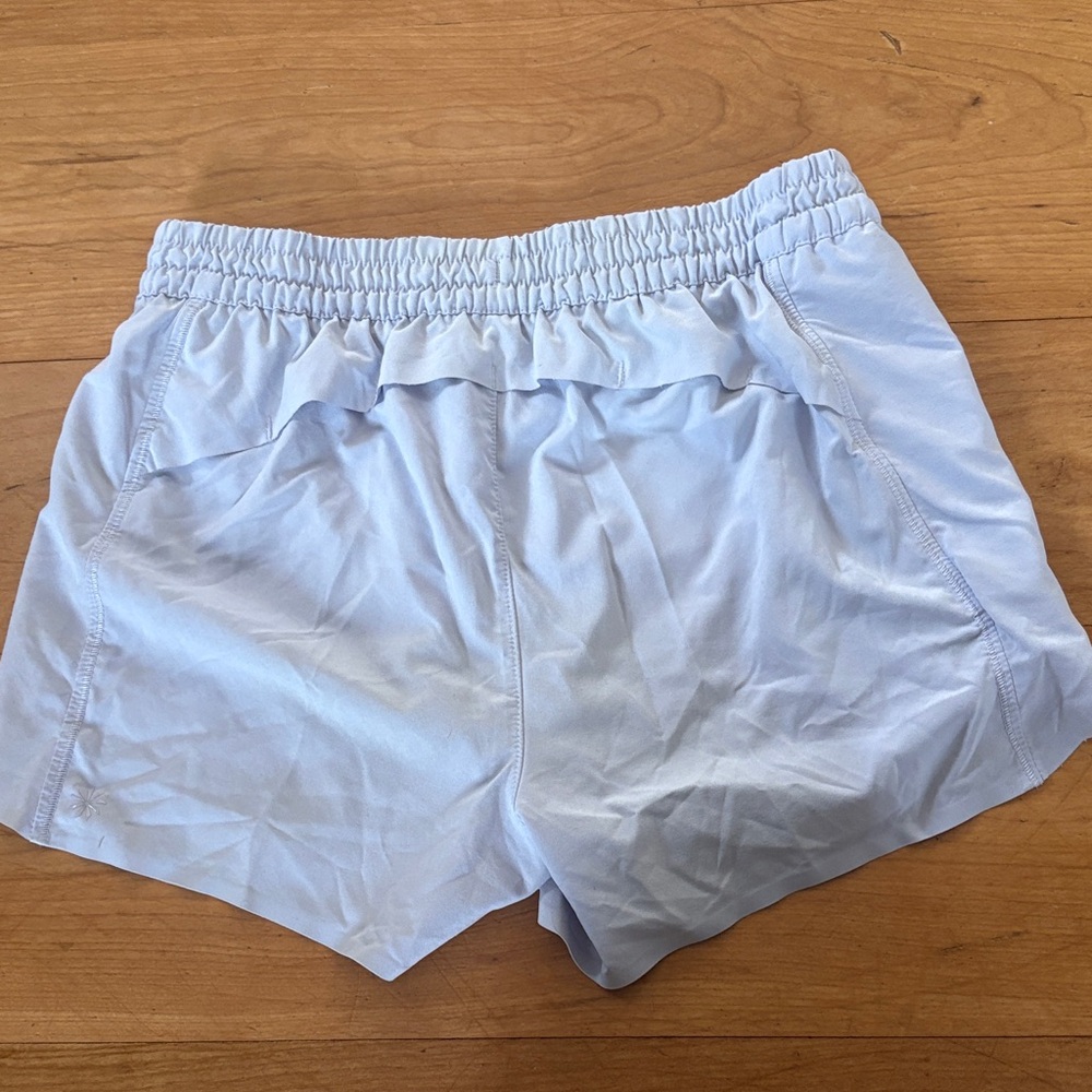 Athleta Girl Light Blue Performance Shorts with Elastic Waist - Picture 4 of 5